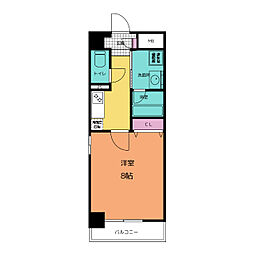 アイユー日比野 1Kの間取図画像