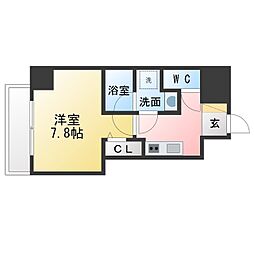 E-city大須 1Kの間取図画像