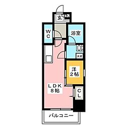 ポルタニグラ大須 1LDKの間取図画像