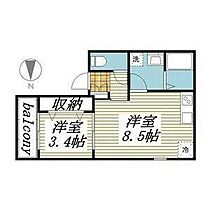 FSネコテラス 203 ｜ 愛知県名古屋市瑞穂区鍵田町２丁目37-3（賃貸アパート1LDK・2階・31.40㎡） その2