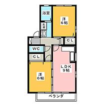 ウィルモア星宮B棟  ｜ 愛知県名古屋市南区星宮町（賃貸アパート2LDK・2階・50.42㎡） その2