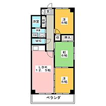 ディアコート片坂  ｜ 愛知県名古屋市瑞穂区片坂町３丁目（賃貸マンション3LDK・2階・64.97㎡） その2