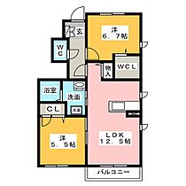 サンハイム南野  ｜ 愛知県名古屋市南区南野２丁目（賃貸アパート2LDK・1階・59.03㎡） その2