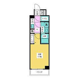 Sレジデンス堀田beaute 1Kの間取図画像