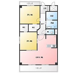 アネックス元塩 3LDKの間取図画像