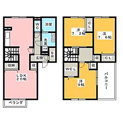 セリシアージュ 3LDKの間取図画像