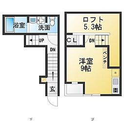 Velo SOTOYAMA 1LDKの間取図画像