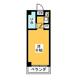 メトロM24 1Kの間取図画像