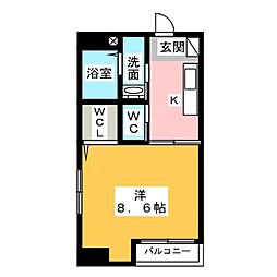 MAISONSPADE 1Kの間取図画像