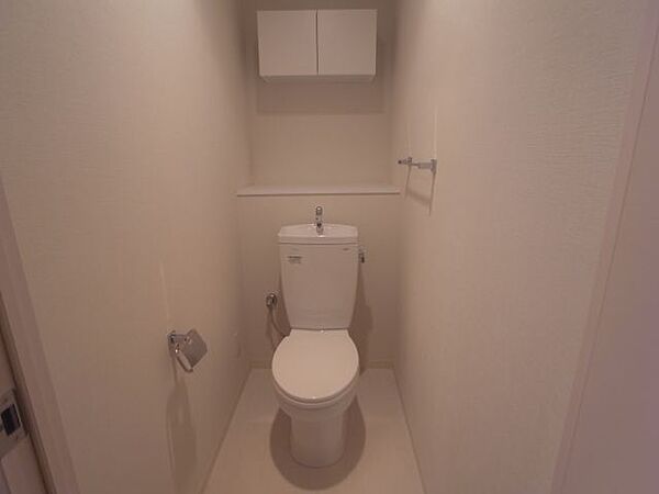 画像12:トイレに収納スペースがあるのは助かりますね。
