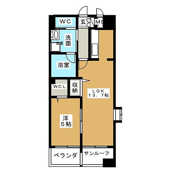 あいさきがけ ｜愛知県名古屋市東区泉１丁目(賃貸マンション1LDK・8階・47.45㎡)の写真 その2