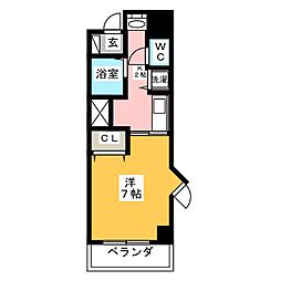 GP栄本町通り 6階1Kの間取り