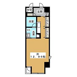 N.S.ZEALIZUMI ワンルームの間取図画像