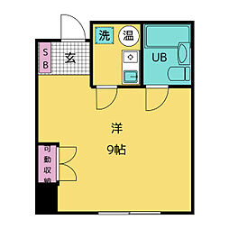 サウスレジデンス丸の内 5階1Kの間取り