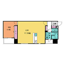 三の丸殿 4階1LDKの間取り