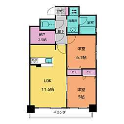 間取図画像 2SLDK