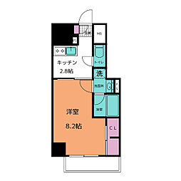 ＴＥＮＡＳ泉 7階1Kの間取り