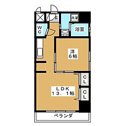 AHビル 1LDKの間取図画像