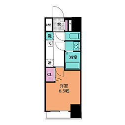 ディアレイシャス矢場町 1Kの間取図画像