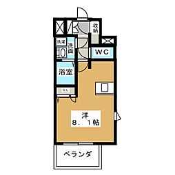 プレサンス錦プレミアム ワンルームの間取図画像