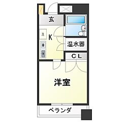 ライオンズマンション東桜 1Kの間取図画像