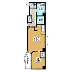AHマンション泉 1LDKの間取図画像