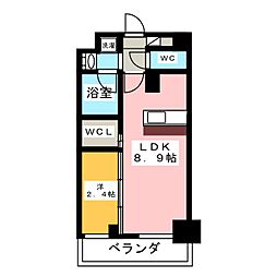 ハーモニーレジデンス名古屋EAST 1LDKの間取図画像