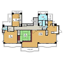 主税庵 3LDKの間取図画像