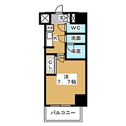 セイワパレス丸の内駅前プレミア 1Kの間取図画像