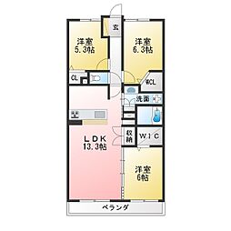 リエトコート丸の内 3LDKの間取図画像