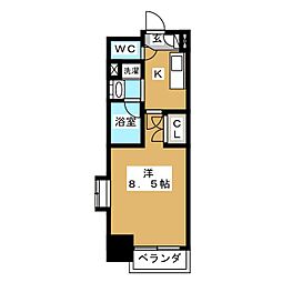 タウンライフ千種 1Kの間取図画像