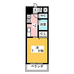 GP栄本町通り 1Kの間取図画像