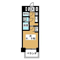 プレサンス丸の内レジデンス3 1Kの間取図画像