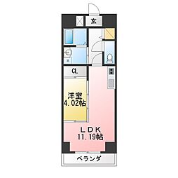 GRANDUKE東桜 1LDKの間取図画像