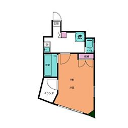 ベストビル 1Kの間取図画像