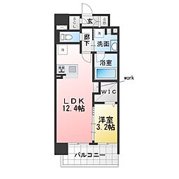 積水ハウス施工 泉3丁目計画 1LDKの間取図画像