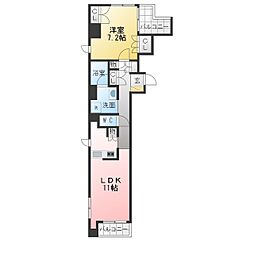 フォレスト久屋公園 1LDKの間取図画像