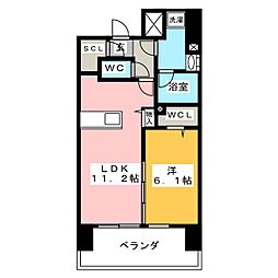 EARTHGRANDE泉 1LDKの間取図画像