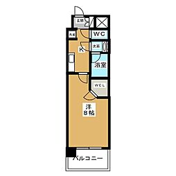 ブランシエスタ泉 1Kの間取図画像