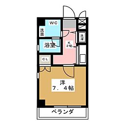izumi 1Kの間取図画像