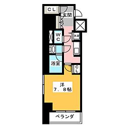 セイワパレス丸の内駅前 1Kの間取図画像
