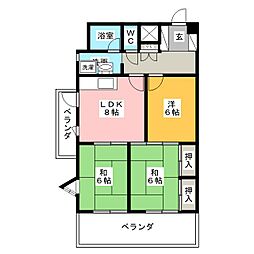 丸の内FORT 3LDKの間取図画像