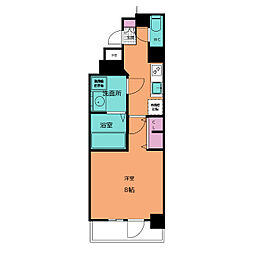 エス・キュート丸の内 1Kの間取図画像