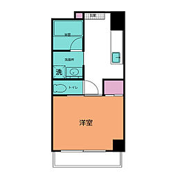 パティオ新栄 1DKの間取図画像