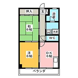 間取図画像 2DK