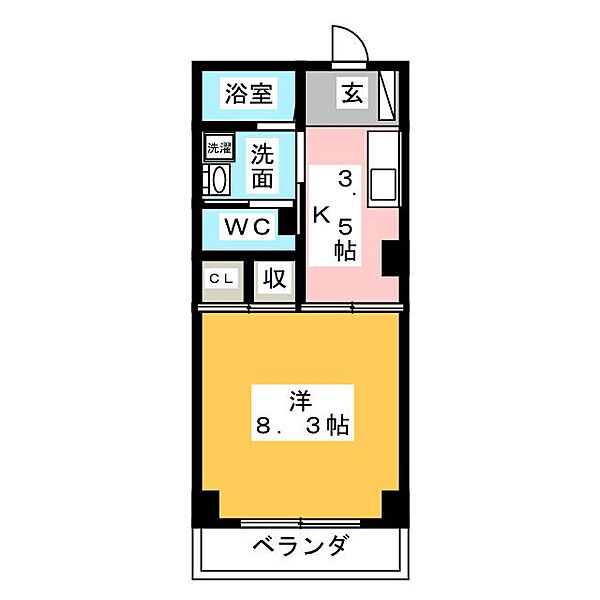 松マンション ｜愛知県名古屋市中川区中郷２丁目(賃貸マンション1K・2階・28.00㎡)の写真 その2