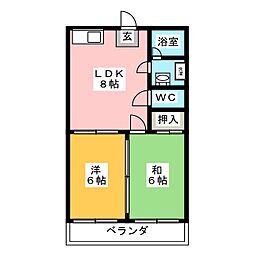 間取図画像 2DK