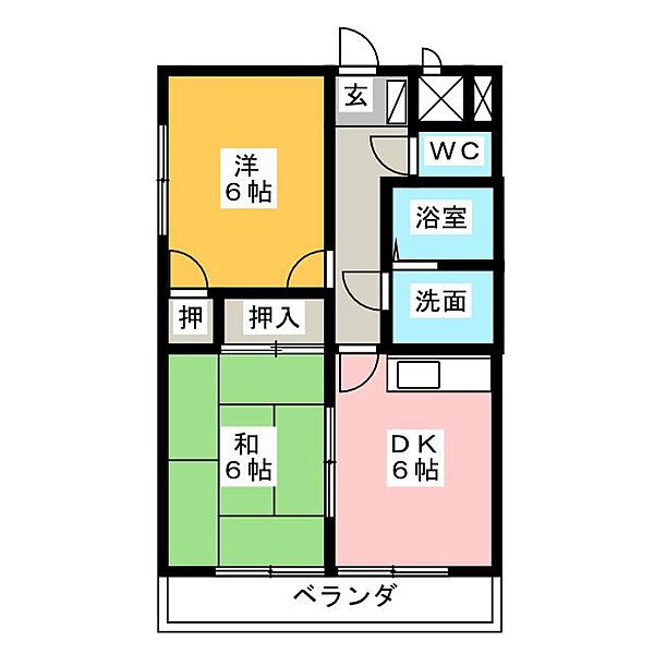 ルミエール西前田 ｜愛知県名古屋市中川区前田西町２丁目(賃貸マンション2DK・3階・43.74㎡)の写真 その2