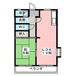 間取図画像 1LDK