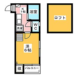 間取図画像 1K